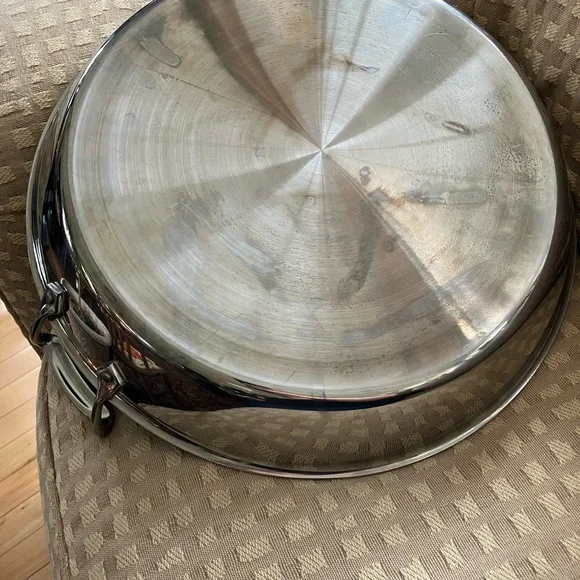 All-Clad 16.5 inch Stainless Steel 2-Handle Saute Pan/ Paella Pan - Picture 10 of 16